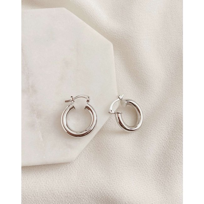 Argola Classy Prateada