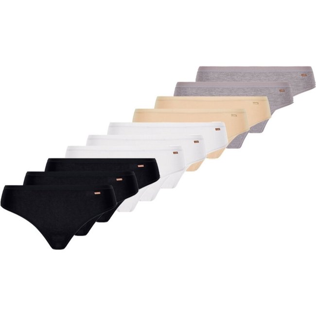 Kit com 10 Calcinhas Biquíni Loba 40353-001 Marrom