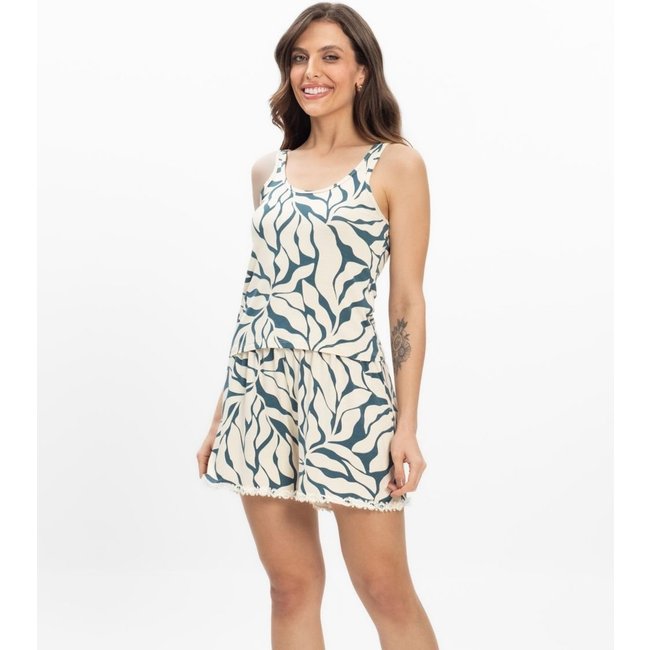 Pijama Regata Feminino Regata Infinita Cor Verde