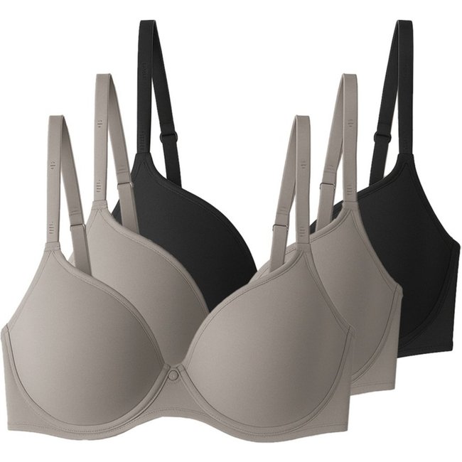 Kit com 3 Sutiãs com Aro e Bojo Liz 51381 Taça B