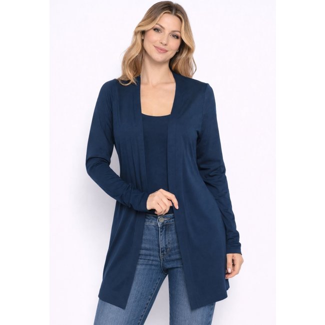 Conjunto Viscolycra Regata e Cardigan Marinho