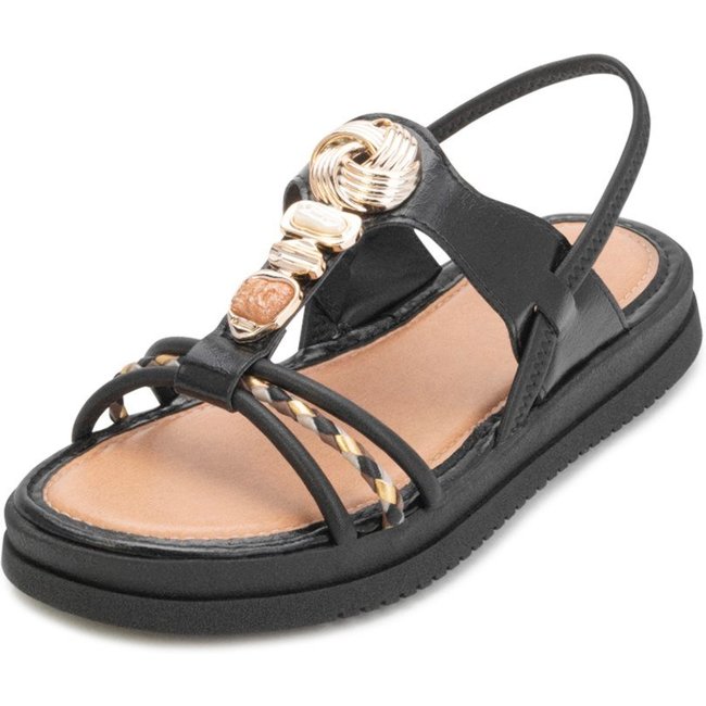 Sandália Flatform Mississipi MS25-J0221 Preto
