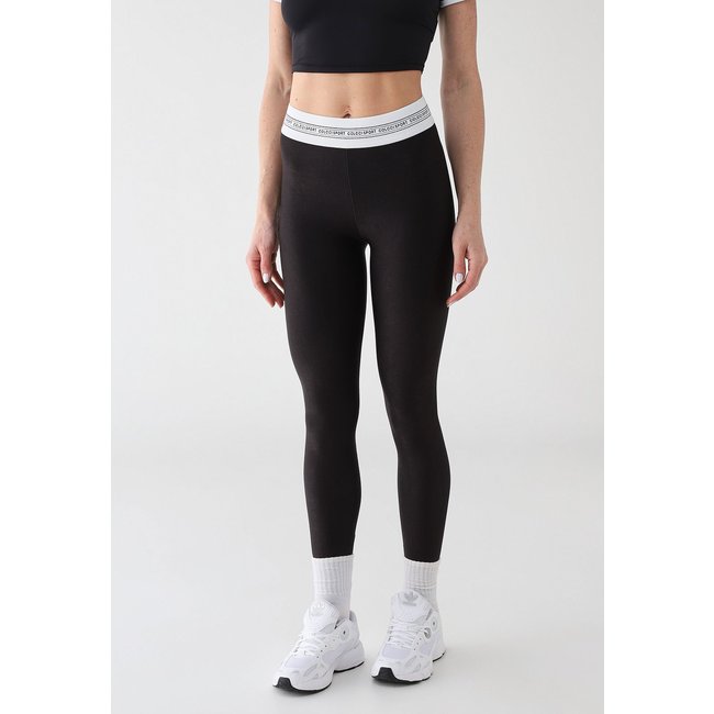 Calça Legging Feminina Colcci Sport Cós Personalizado Preta