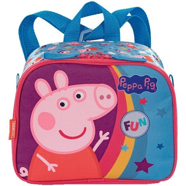Infantil - Lancheira Pequena 2X1 Peppa Core - Colorido Multicolorido
