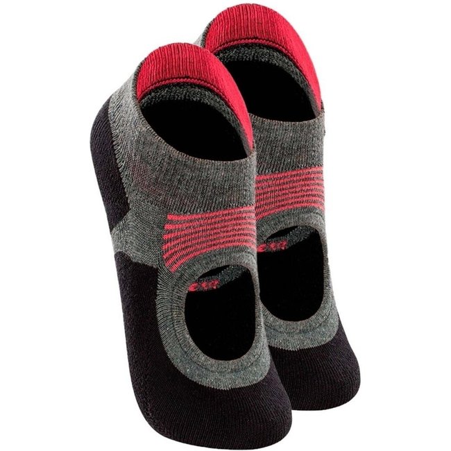 Kit 2 Pares de Sapatilhas Antiderrapante Pilates Lupo 3286-002 Preto
