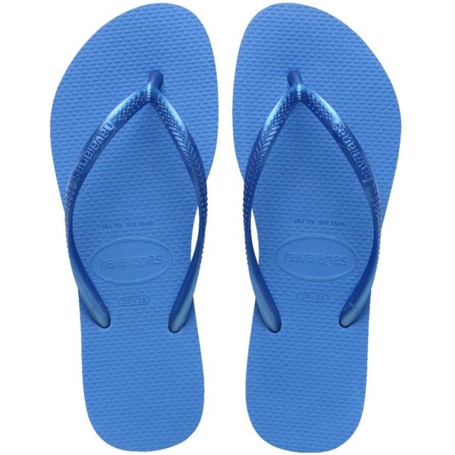 Chinelo Feminino Havaianas Slim Azul/Brilhante Azul
