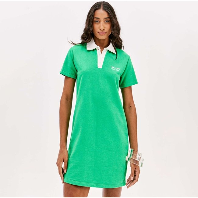 Vestido Easy Lança Perfume Gola Polo Pr26 Verde Feminino