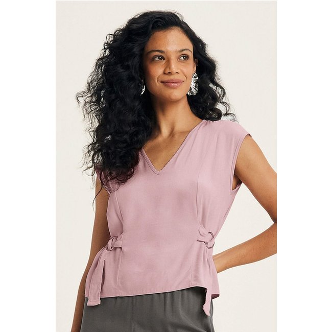 Blusa Feminina Com Fivela Marialícia Rosa