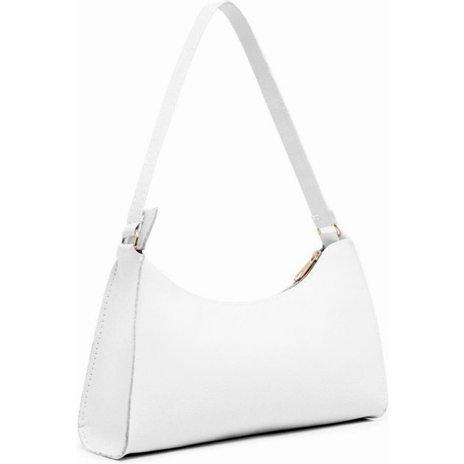 Bolsa Feminina Baguete Pequena Baladinha De Ombro Branca