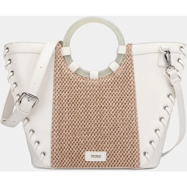 Bolsa Cecília Fiore Milano Off White
