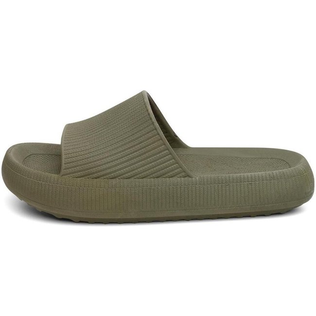 Chinelo Feminino Nuvem Ortopédico Slide Confortavel Verde Militar