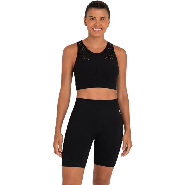 Bermuda Feminina Adulto Esportiva Max Lupo Preto