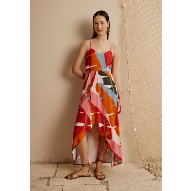 Vestido Longo Mullet Estampado Igapo