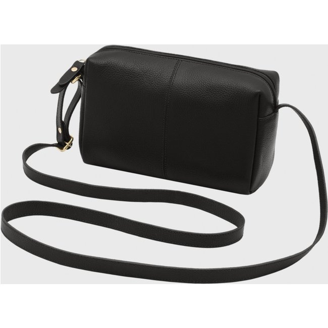 Bolsa Transversal Couro Mariart Capinzinho Preta