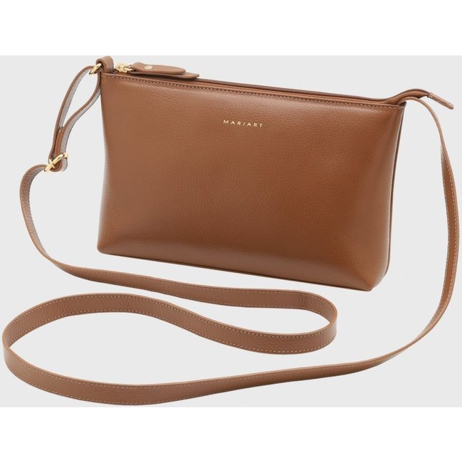 Bolsa Transversal Couro Mariart Salsa Camel