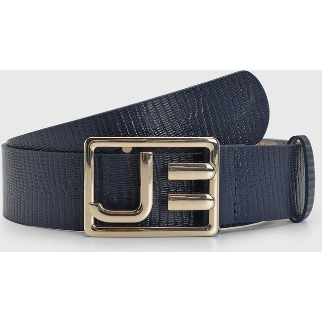 Cinto Feminino Jorge Bischoff Lezard Azul Marinho