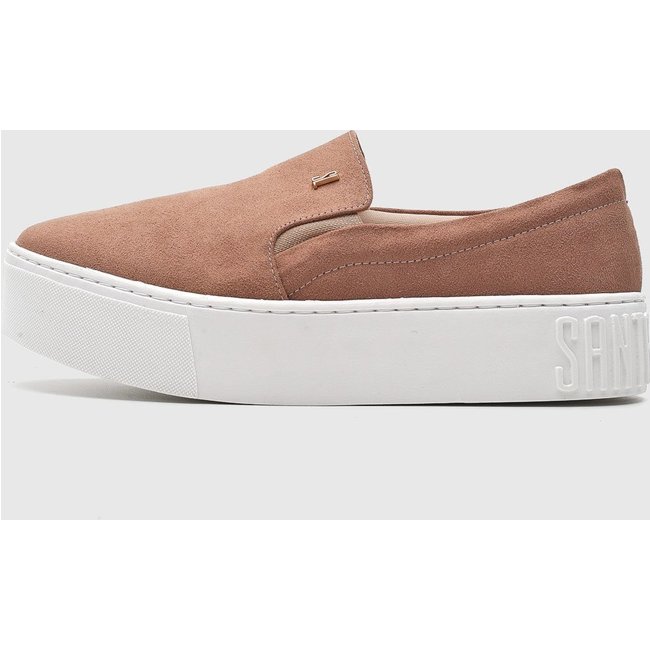 Slip On Flatform Santa Lolla Suede Nude