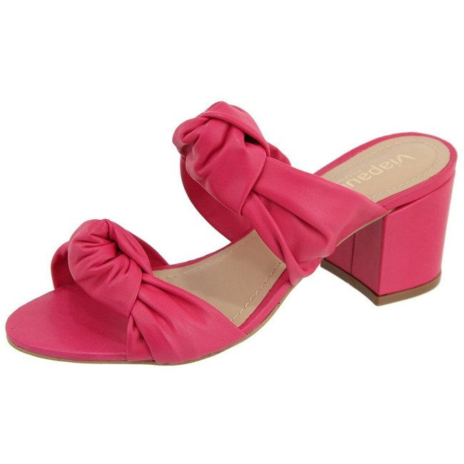 Sandalia Salto Grosso Couro Retta Berry