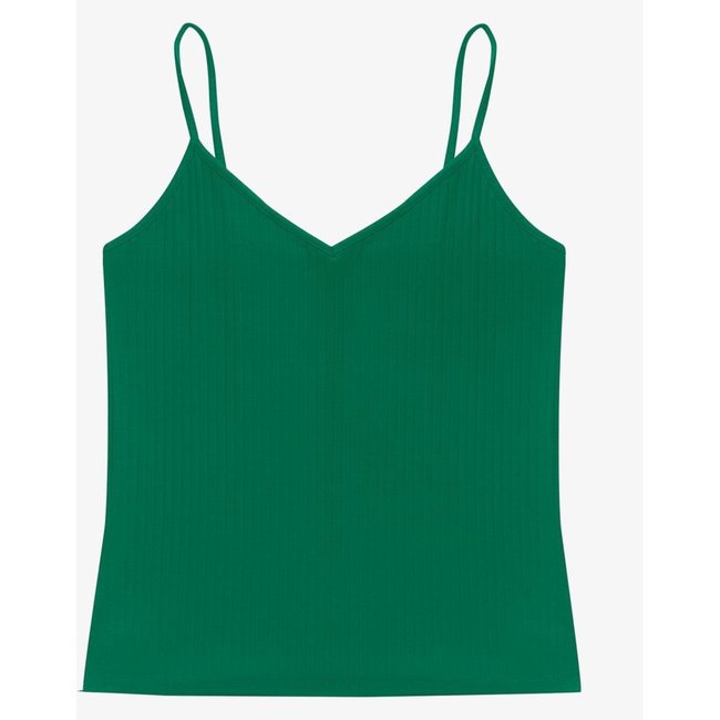 Blusa De Alça Feminina Ribana Canelada Rovitex Verde