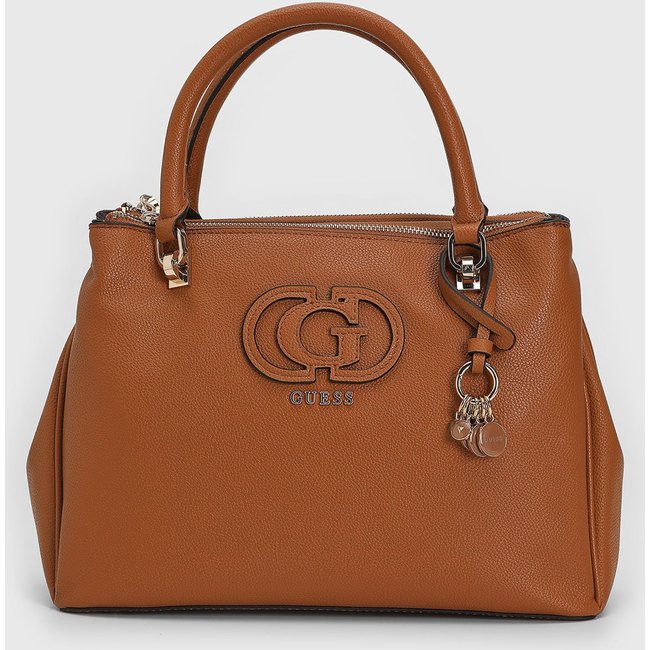 Bolsa Grande Guess Logo Caramelo