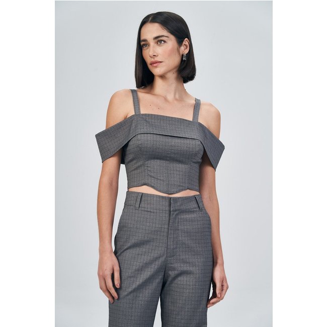 Top Ombro a Ombro Com Alça Feminino Acostamento