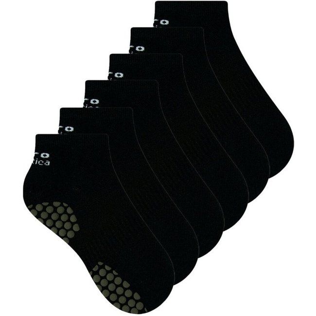 Kit 6 Pares de Meias Hidroginástica Selene 4010-001 Preto