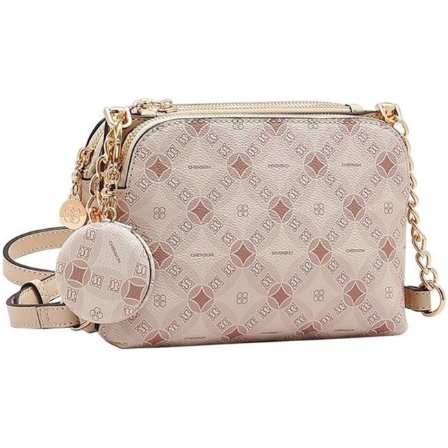 Bolsa Feminina Chenson Monograma Bege Incolor