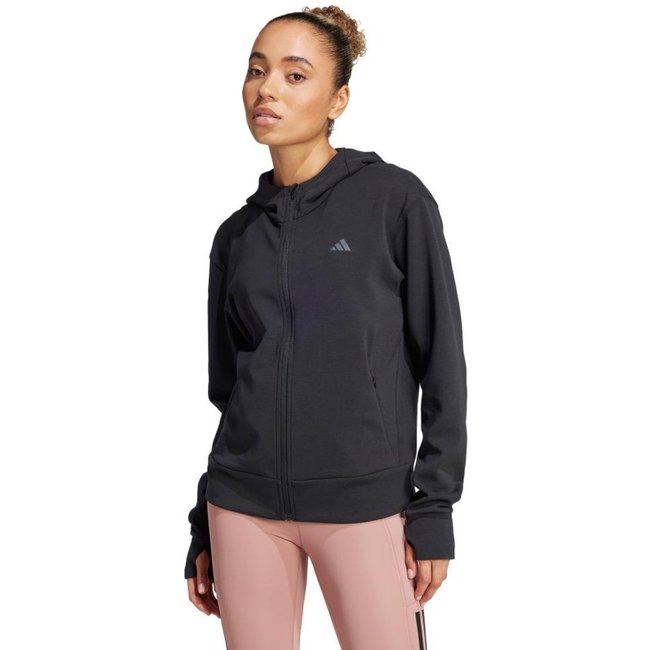 Moletom Capuz Zíper Designed 4 Training adidas Performance Preto