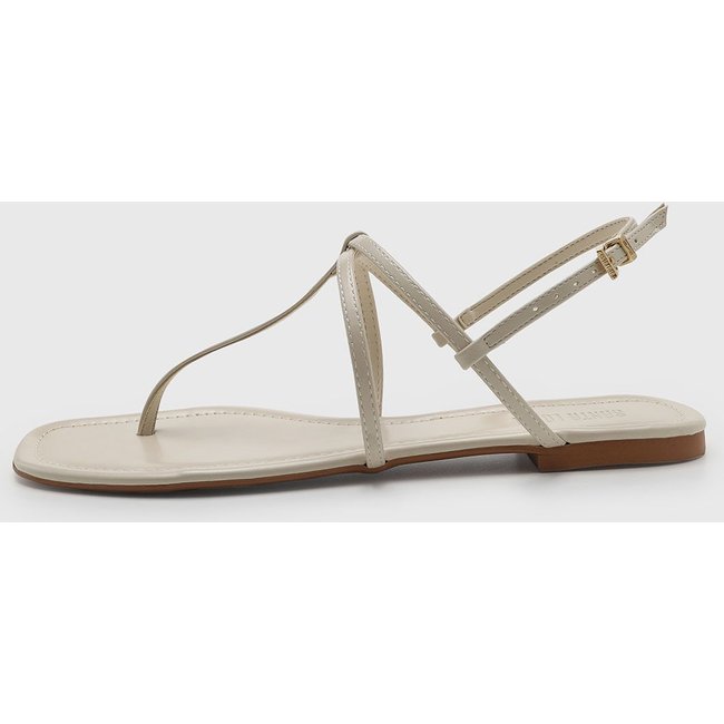 Rasteira Feminina Santa Lolla Tiras Fechada Off-White