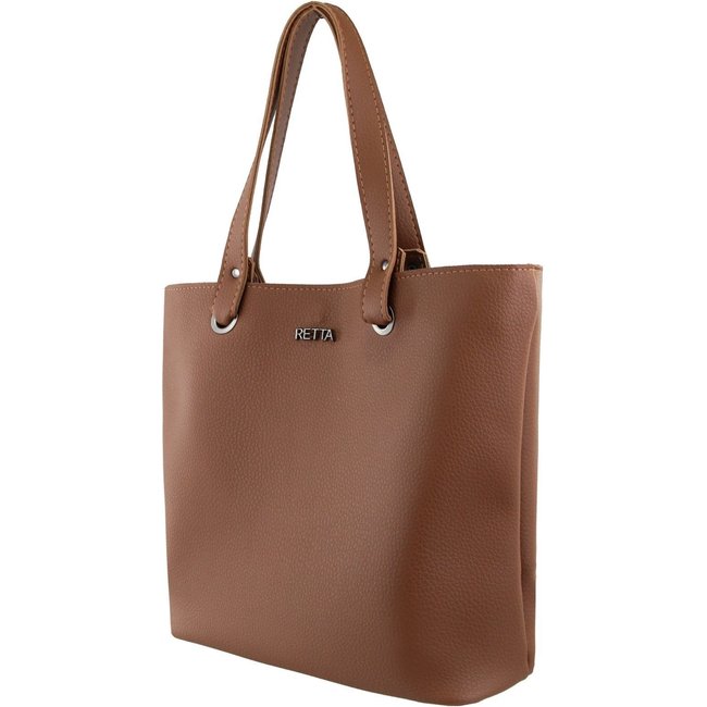 Bolsa Feminina Sacola Retta Caramelo