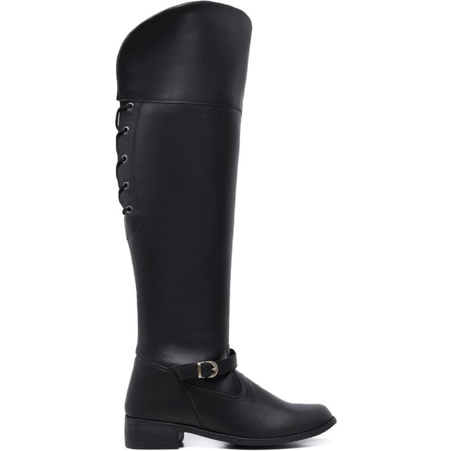 Bota Montaria Feminina Cano Longo Over The Knee Country Schiareli 11503 Preto