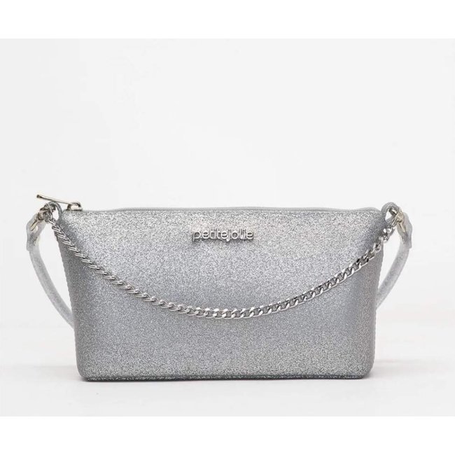 Bolsa Feminina Sasha Full Glitter Prata Petite Jolie PJ11339A