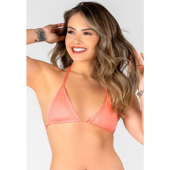 Biquíni Top Summer Soul Com Bojo Cortininha Coral