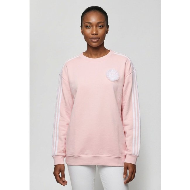 Blusa de Moletom Feminina Adidas Originals Branding Rosa