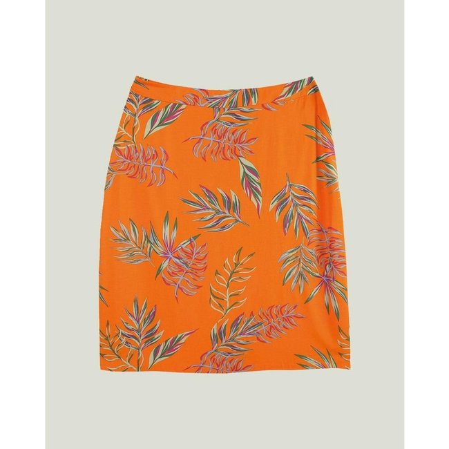 Saia Folhagem Viscose Malwee Plus