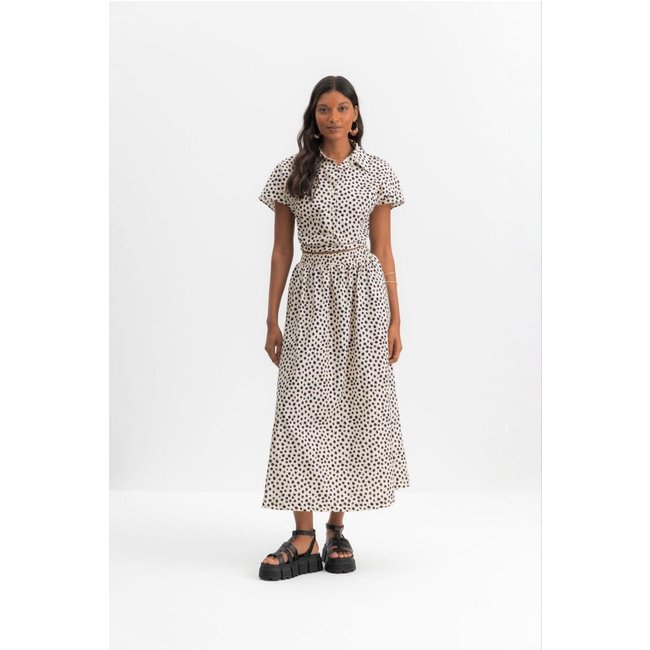 Camisa feminina em tricoline Essendi Off-white