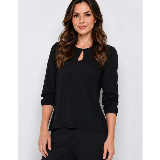 Blusa Viscose decote em V Preto