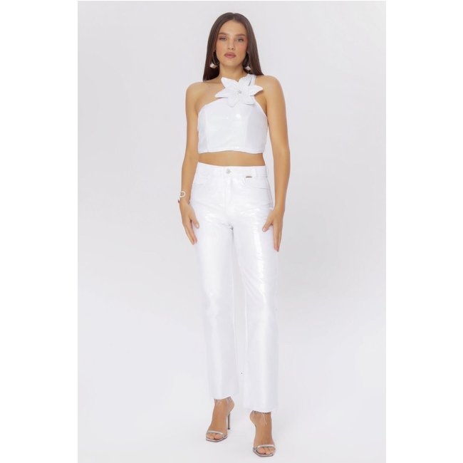 Calça 27 Branco Shine BRANCO Gatabakana