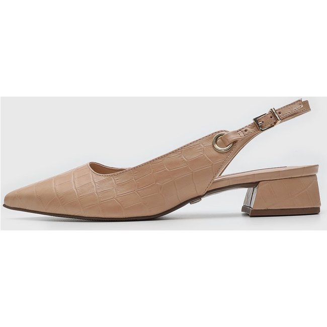 Scarpin Jorge Bischoff de Couro Slingback Nude