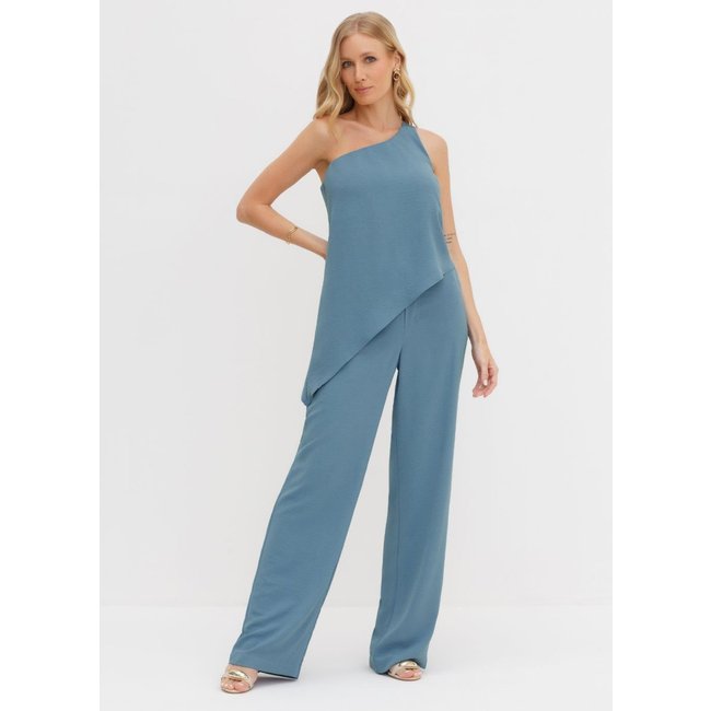 Calça Wide Leg Azul Hanna