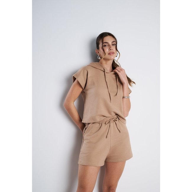 Conjunto Feminino Meujeans Essenza Moletinho Terra