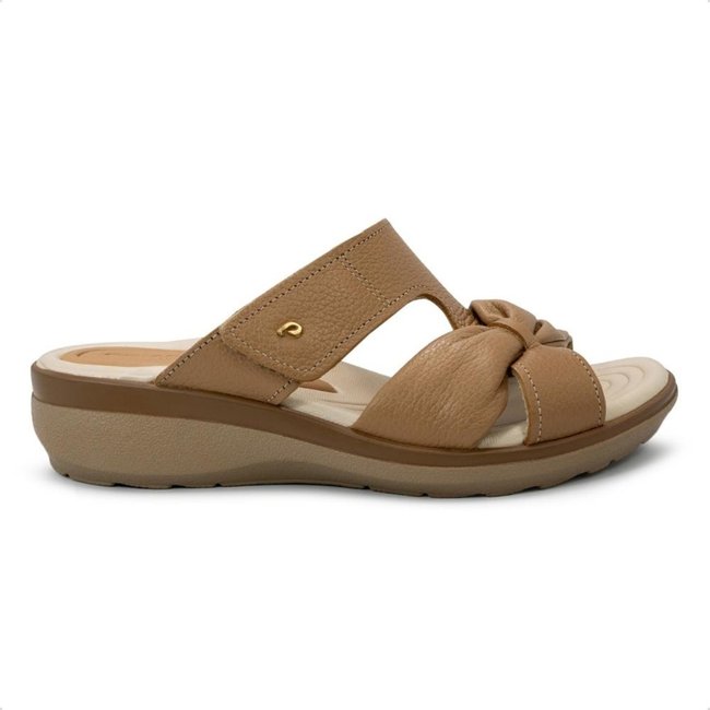 Tamanco Pegada Feminino em Couro 232712 Marrom