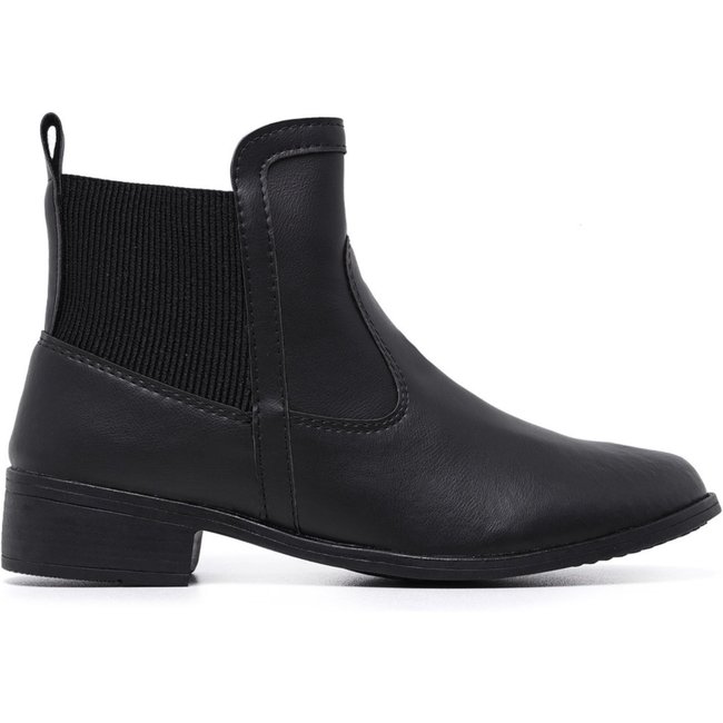 Bota Feminina Coturno Cano Baixo Curto Botinha Schiareli 11212 Preto