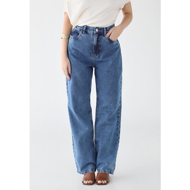 Calça Jeans Feminina Colcci Reta Cintura Alta Azul