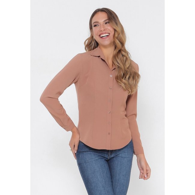 Camisa Intens Manga Longa Laguna Caramelo