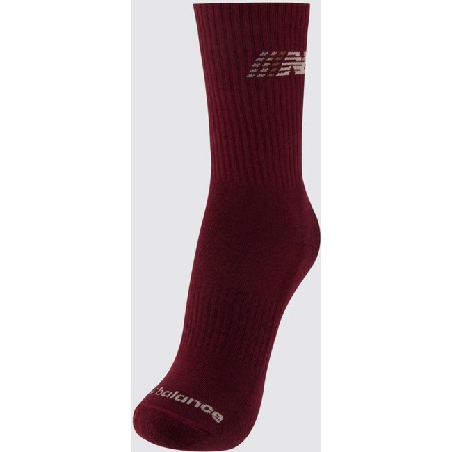 Meia New Balance Cano Alto Graphic Feminino Vinho