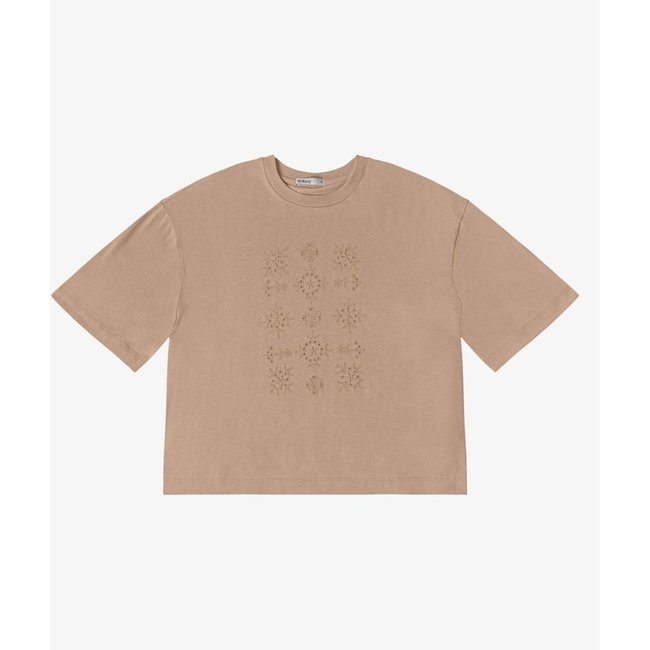 T- Shirt Feminina Meia Malha Endless Marrom