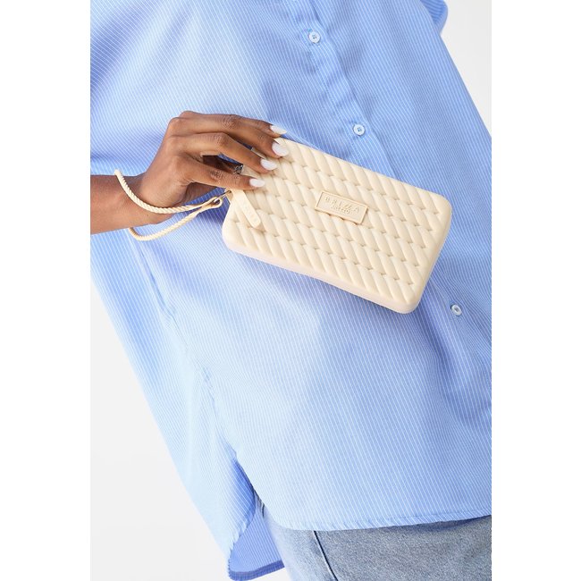 Bolsa Brizza Arezzo Trançada Off-White