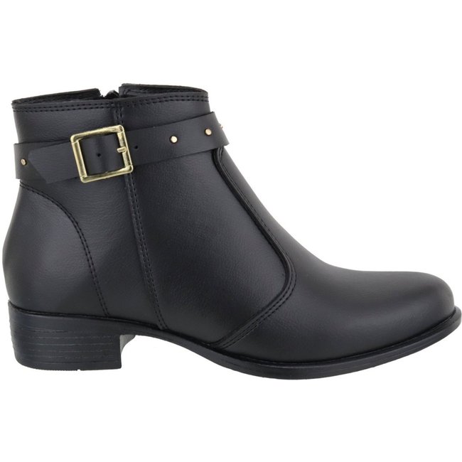 Bota Feminina para Dia a Dia e Trabalho com Máximo Conforto Retta Oficial Preta
