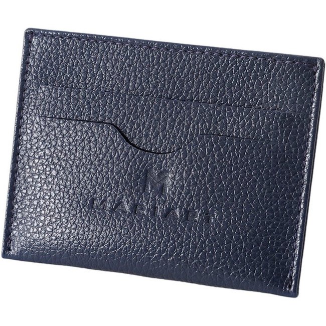Porta Cartão Mariart Em Couro 158 Azul Marinho